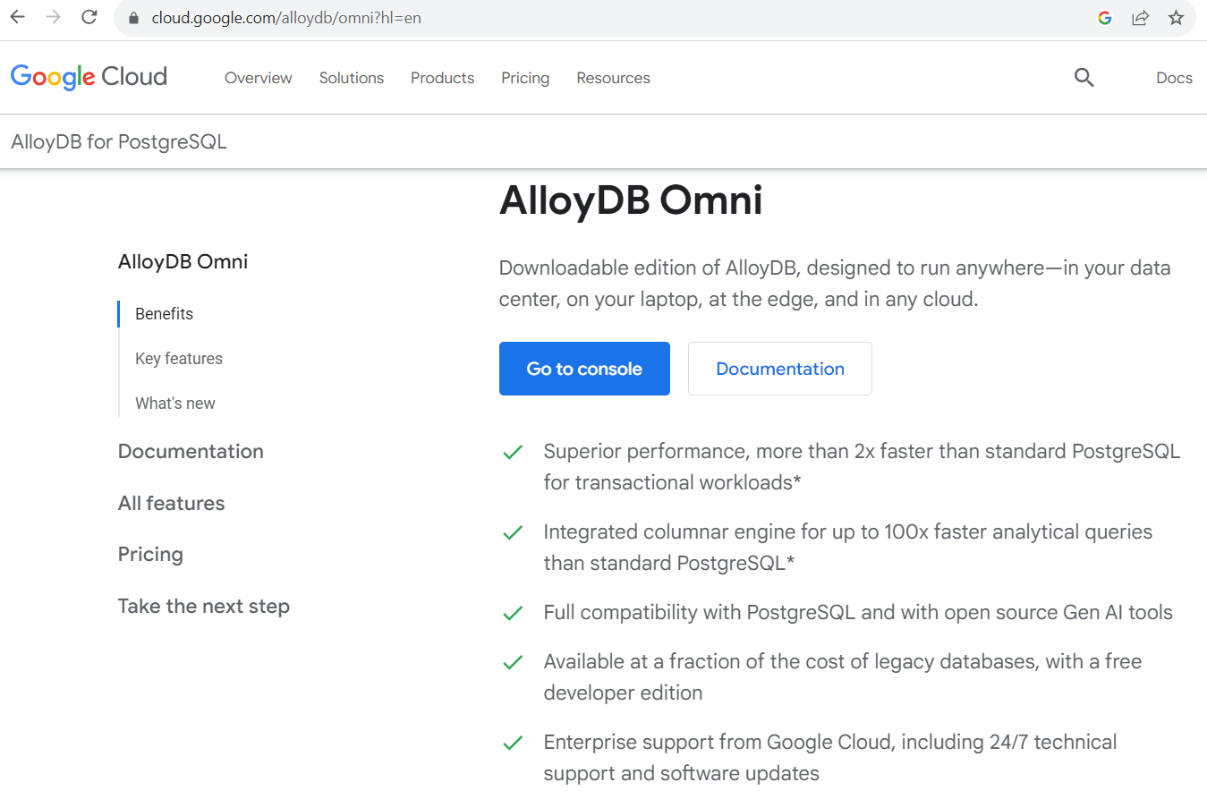 AlloyDB performance claims