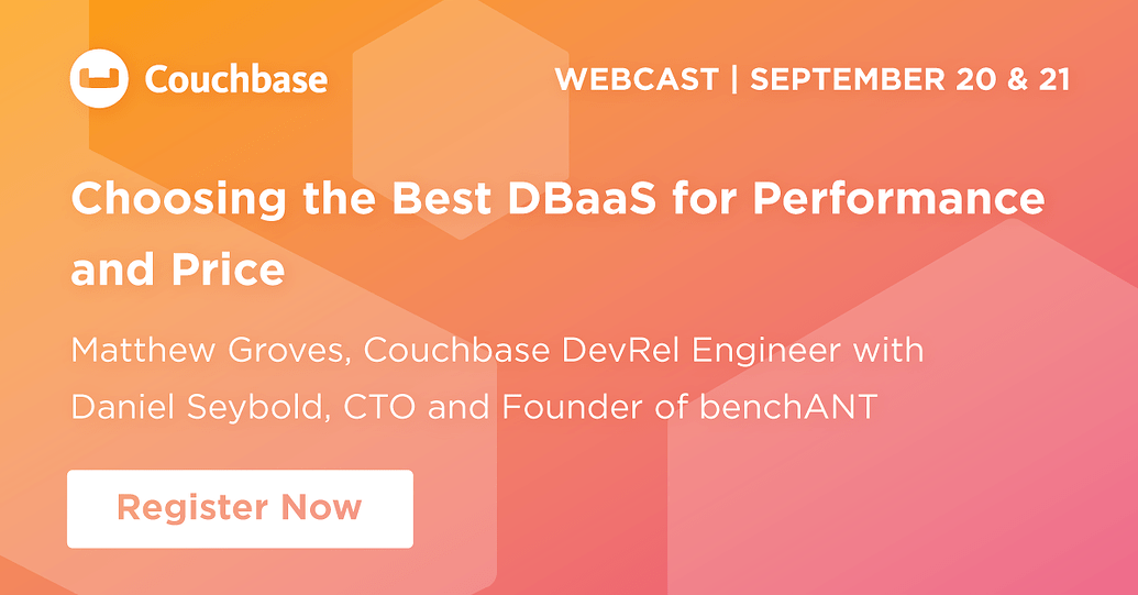 Announcement Couchbase Webinar